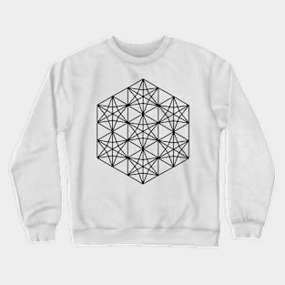 Kasane Rindo Traditional Japanese Pattern - Hex Crewneck Sweatshirt